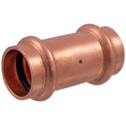 NIBCO 1-1/4 in. Press in. X 1-1/4 in. D Press in. Wrought Copper Coupling 1 pk