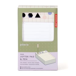 Kikkerland Inkerie 7 in. H X 4 in. W X 2 in. D Desk Jotter Pad & Pen Desktop Organizer Multicolored