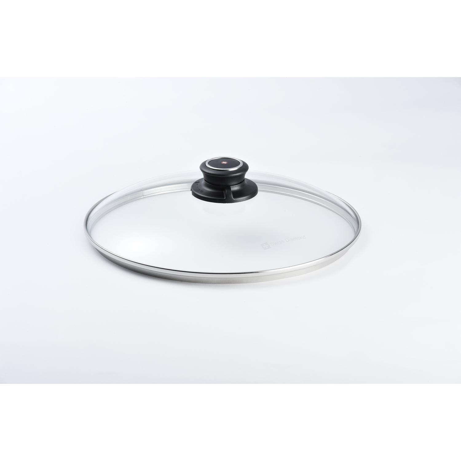 Swiss Diamond Glass/Stainless Steel Lid 10.25 in. Clear Sansujyuku sansujyuku.com