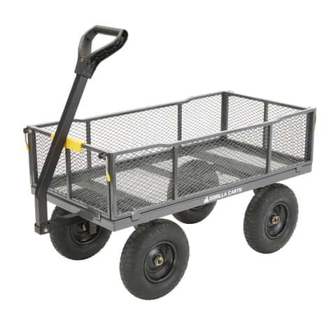 Gorilla Carts GOR1001-COM Heavy-Duty Steel Utility Cart, 1000 lbs. Cap –  AERii