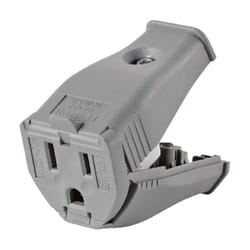 Leviton Commercial and Residential PVC Straight Blade Hinged Cord Outlet 5-15R