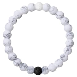 Lokai Unisex Marble Round White Bracelet Water Resistant Size 6