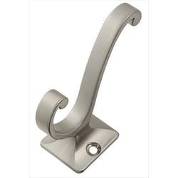 Hickory Hardware Large Satin Nickel Silver Zinc 2-5/8 in. L Utility Hook 1 pk