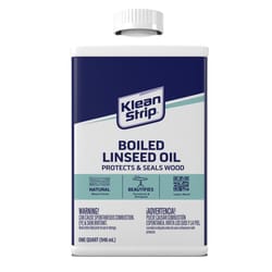 Klean Strip Transparent Clear Oil-Based Linseed Oil Modified Alkyd Boiled Linseed Oil 1 qt