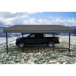 Arrow 20 ft. x 20 ft. Steel Horizontal Peak Carport without Floor Kit