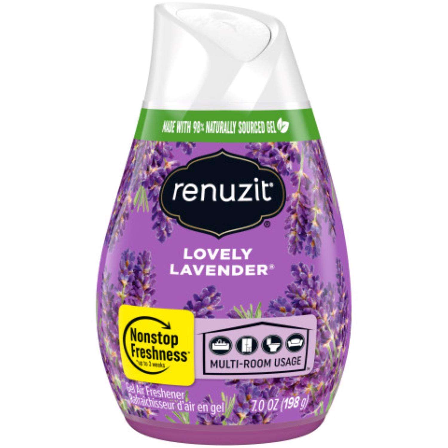 Renuzit Lovely Lavender Scent Air Freshener 7 oz Gel 1 pk Ace Hardware