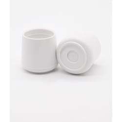 Projex Rubber Leg Tip Off-White Round 1-1/2 in. W 2 pk