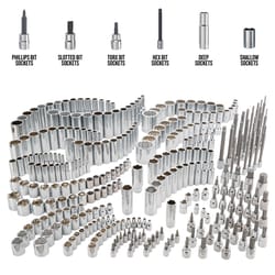 Craftsman 1/4 & 3/8 & 1/2 in. drive SAE 6 and 12 Point Socket Set 299 pc