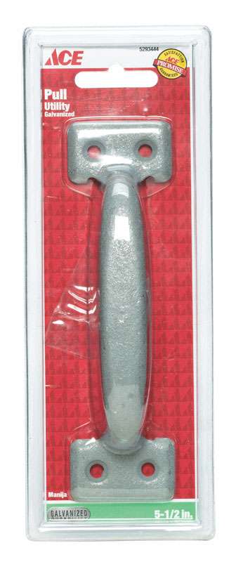 Ace 5.5 in. L Galvanized Silver Steel Utility Pull - Ace Hardware