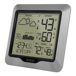 La Crosse Technology Analog Thermometer with Hygrometer Plastic White 10.13  in. - Ace Hardware