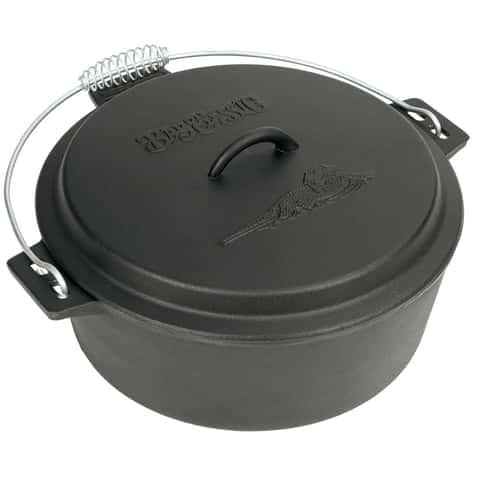 Bayou Classic 16 Inch Oven Safe Cast Iron Skillet Saucepan Cooking