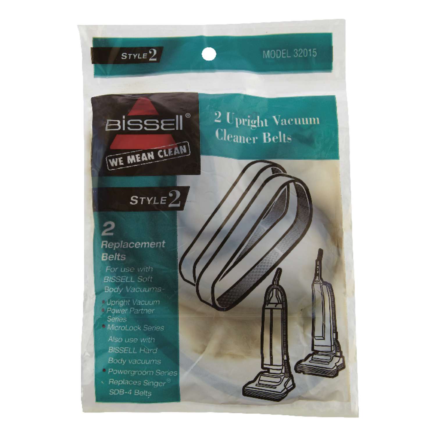 Bissell Vacuum Belt For Upright Vacuums 2 pk Ace Hardware