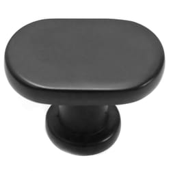 MNG Hardware Aspen Oval Cabinet Knob 7/8 in. D Matte 1 pk