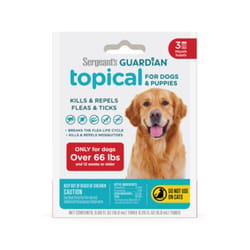 Sergeants Guardian Liquid Dog Flea and Tick Drops Permethrin, S-methoprene 0.61 oz