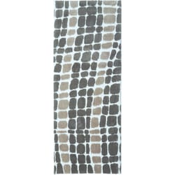 Simple Spaces 54 in. W X 21 in. L Multi-Color Fractured Waves Microfiber Polyester Accent Rug