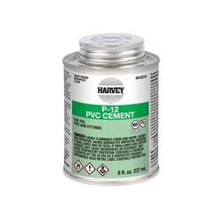 Oatey Clear Cement For PVC 8 oz