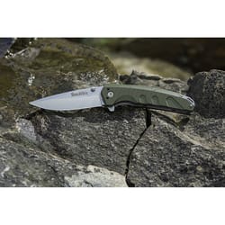 Smith's Rally 7.87 in. Flip Utility Knife Green 1 pc