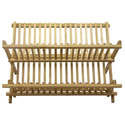 Totally Bamboo TB Home 16.5 in. L X 13 in. W X 9.75 in. H Brown Bamboo Dish Drainer