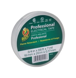 Duck Professional Grade 3/4 in. W X 66 ft. L White Vinyl Electrical Tape