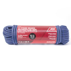 Ace 3/8 in. D X 100 in. L Blue Diamond Braided Polypropylene Rope