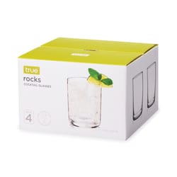 True 12 oz Clear Glass Drinking Glass Set