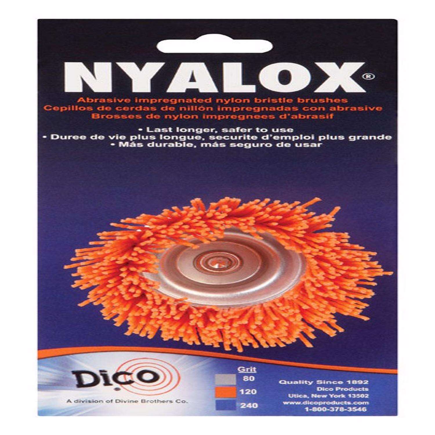 Dico 7200010 2.5 In Coarse Nyalox Cup Wire Brush for sale online 