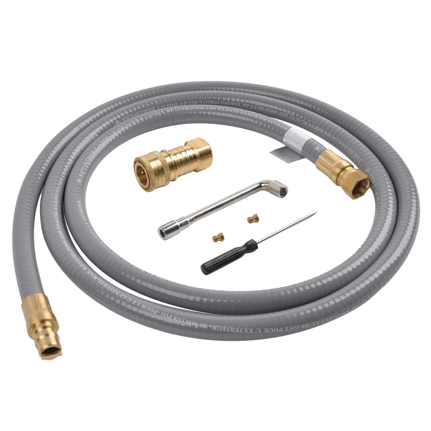 Ooni Brass Natural Gas Conversion Kit 80 in. L For Ooni Koda 16 Ace