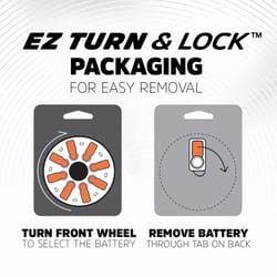 Energizer EZ Turn & Lock Zinc Air 13 1.4 V Hearing Aid Battery 16 pk