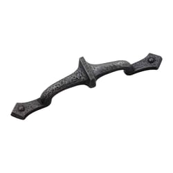 Hickory Hardware Rustic Bar Cabinet Pull 3 in. Iron Black Black 1 pk