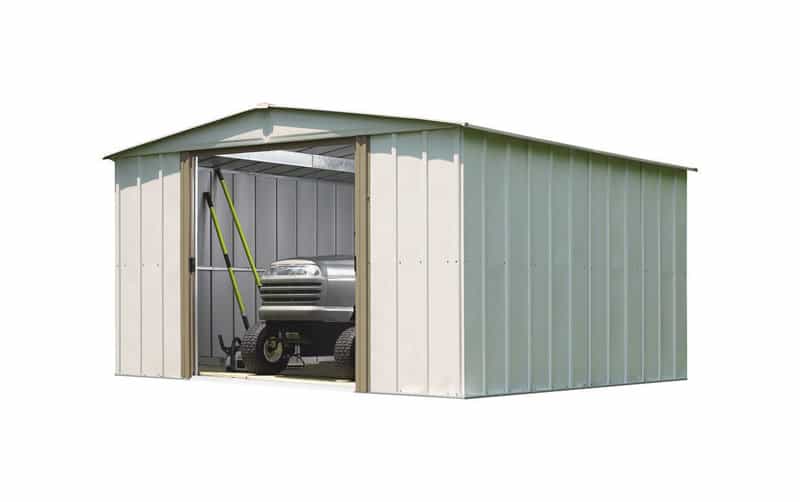 Arrow 70.88 in. H x 10 ft. W x 10 ft. D White Galvanized 