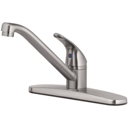 OakBrook Essentials One Handle Brushed Nickel Kitchen Faucet