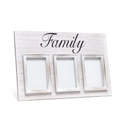 Elegant Designs White Wood Collage Picture Frame 12 in. H X 1 in. W