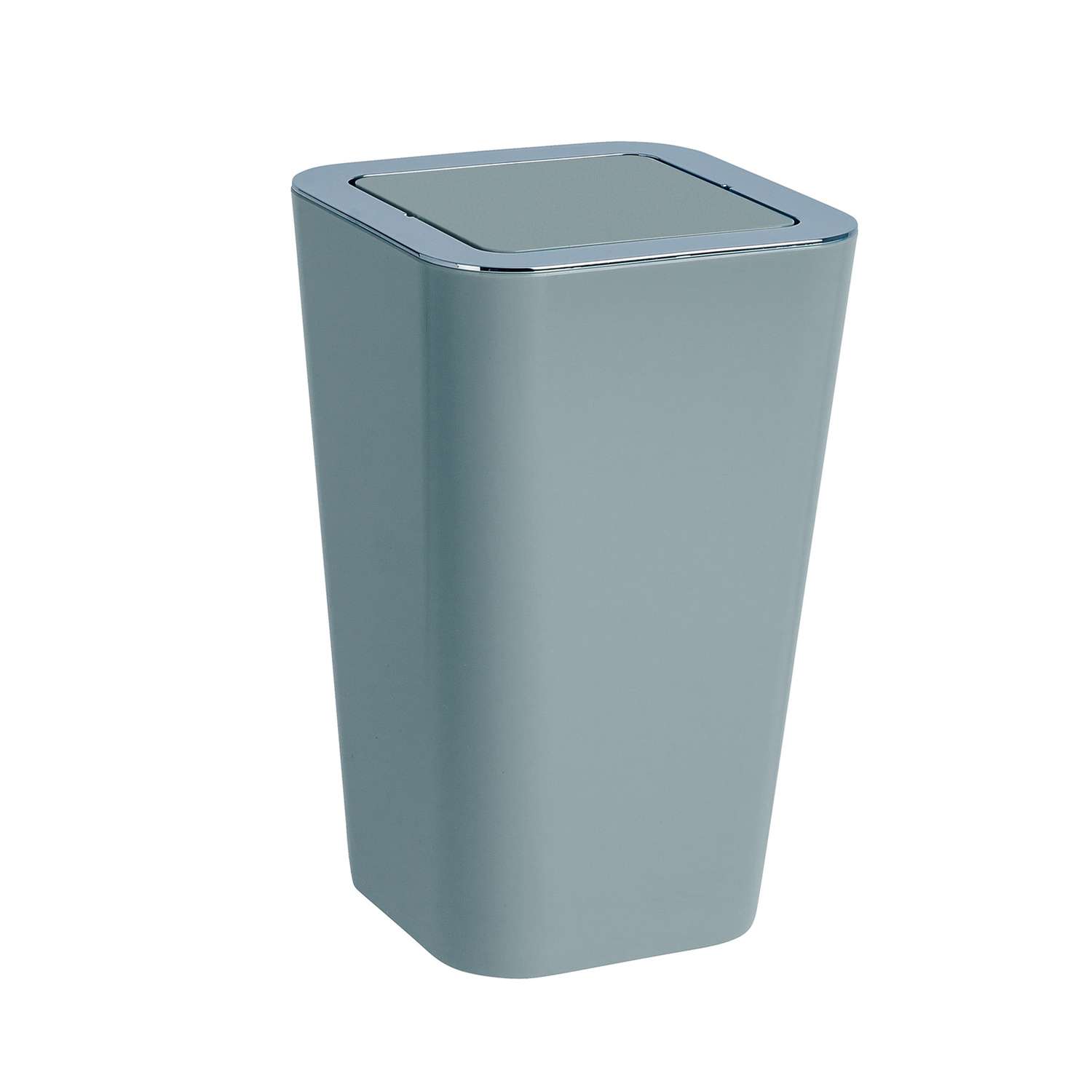 Wenko Candy 1.6 gal Gray Plastic Swing Cover Wastebasket - Ace Hardware