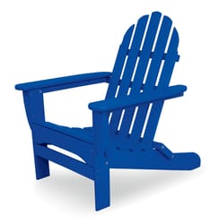 Ivy Terrace Classics Pacific Blue HDPE Frame Adirondack Foldable Chair