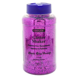 Bazic Products Metallic Purple Glitter Shaker Exterior and Interior 16 oz