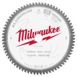 Milwaukee 9 in. D X 1 in. Carbide Tipped Circular Saw Blade 72 teeth 1 pk