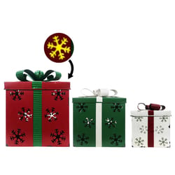 Alpine LED Assorted Gift Box Ornaments