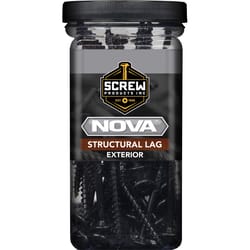 Screw Products NOVA #14 in. X 5 in. L Star Black Steel Lag Screw 50 pk