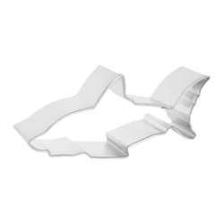 R&M International Corp International Corp 2 in. W X 5 in. L Shark Cookie Cutter Silver 1 pc