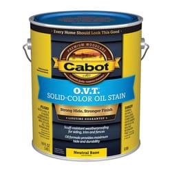 Cabot O.V.T. Low VOC Solid Tintable Neutral Base Oil-Based Stain 1 gal