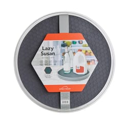 Spectrum Hex Clear/Gray Rubber/Stainless Steel Lazy Susan Grande