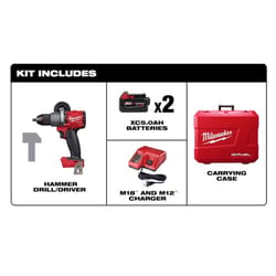 Milwaukee M18 FUEL 1/2 in. Brushless Cordless Hammer Drill Kit (Battery & Charger)