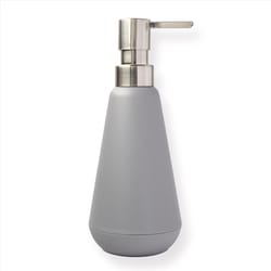 Sttelli Belize Brushed Nickel Gray Plastic Soap Pump