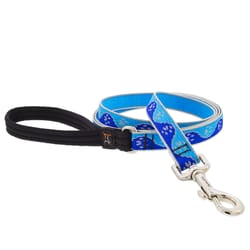 Lupine Pet Reflective Blue Paws Nylon Dog Leash