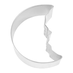 R&M International 3 in. L Man In The Moon Cookie Cutter Silver 1 pc