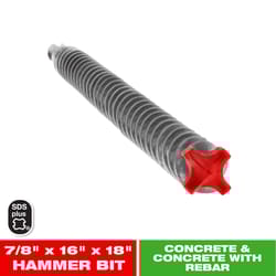 Diablo Rebar Demon 7/8 in. X 18 in. L Carbide Hammer Drill Bit SDS-Plus Shank 1 pk