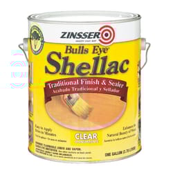 Zinsser  Bulls Eye  Clear  Shellac  Finish and Sealer  1 gal. 