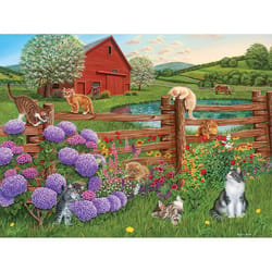 Cobble Hill Farm Cats Jigsaw Puzzle Cardboard 275 pc