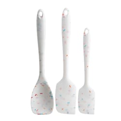 Trudeau White Silicone Spatula Set