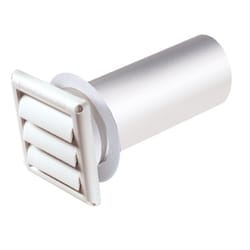 Deflect-O Supurr-Vent 11 in. L X 4 in. D White Aluminum/Plastic Dryer Vent Kit